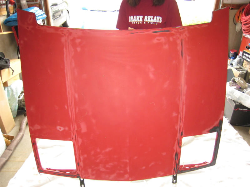 Hood ready for primer/paint